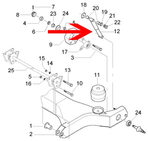 Rear shock absorbers